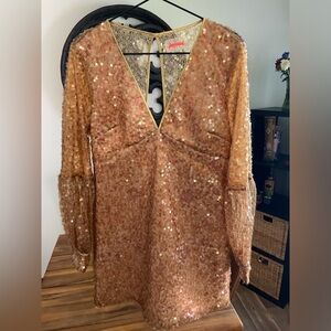 Free People Vintage upcycled sequin mini dress